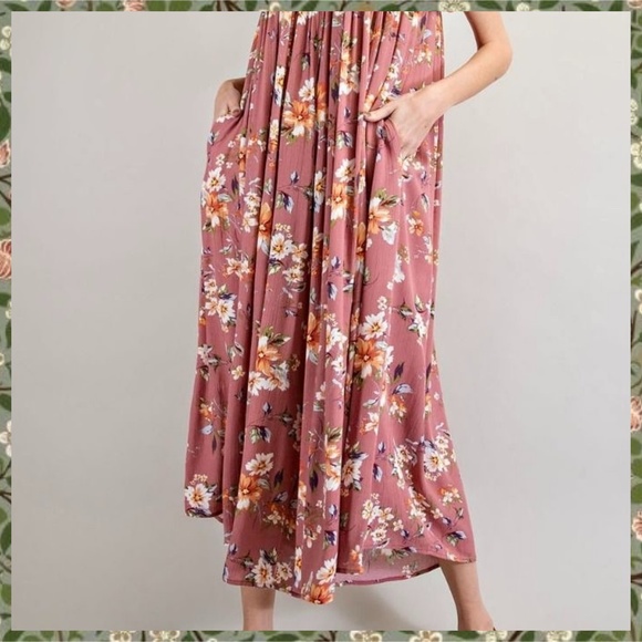 EASEL Flowy Oversized Ultra Wide Leg Romper Ruffled Bubble Sleeves Keyhole Back - Picture 6 of 16